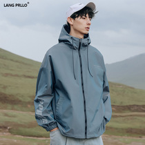 Spring and Autumn 2022 New Storm Jacket Mens Spring Tide Brand Trench Coat Spring Dress Boys Workwear Jacket Mens Wear