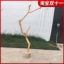 Dry branches log peeling clothes rack lamp stick shape decoration creative home furnishings window decoration ornaments dead tree pole