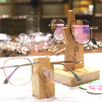 Japanese varnish solid wood glasses display shelf retro sun glasses display props myopia display props myopia placement sunglasses ornaments