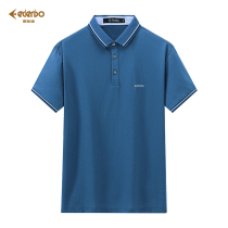 Edunburgh mens lapel short-sleeved T-shirt mens polo shirt summer new business casual Korean half-sleeve top tide