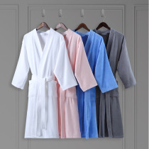 Five-star hotel cotton towel bathrobe long men and women couples bathrobe nightgown cotton absorbent quick-drying bathrobe