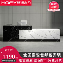 Front desk Corporate reception desk office bar cashier simple modern beauty salon hotel consultation table customized service desk