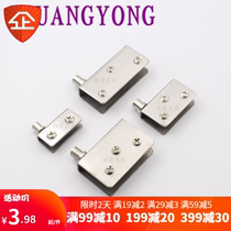 Stainless steel glass clip wine cabinet door clip glass hinge container accessories cabinet door glass hinge upper and lower glass door clip