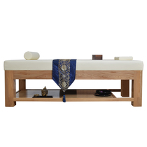 Customized moxibustion Chinese medicine massage bed high-grade physiotherapy ear wide bed solid wood beauty bed