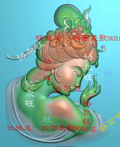  Beauty head carving diagram jdp grayscale diagram bmp relief diagram Jade carving diagram side face beauty lady maid naked female head