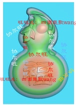  Carved figure grayscale figure bmp relief figure Jade carved figure blessing gourd