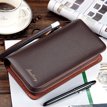 Soft leather new fashion handbag mens clutch bag mens clutch bag wallet long wallet mens leather bag