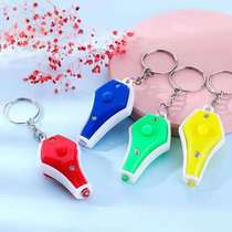 Mini vase banknote detector lamp key chain miniature violet banknote detector LED portable money detector keychain