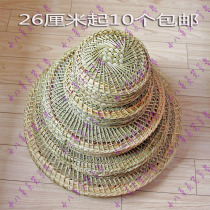 Steamer straw mat round steamed buns Steamed bread grass mat size hand-woven straw curtain small steamed buns complete decoration size