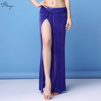 Belly dance skirt 2021 New set sexy mesh fairy models thin summer dance dress beginner long dress