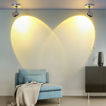 Ming suit spotlight led ceiling lamp home living room lamp bulls eye lamp Nordic personality creative background wall ceiling Downlight