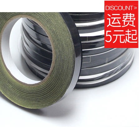 15mm wide x 30m long black acetate tape dot screen line fixed high temperature insulated electrician adhesive cloth