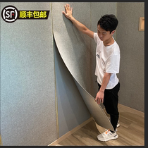 Soft Bag Linen Wall Cloth Self-Glued Bedroom Living Room TV Background Wall Wall Sticker Light Lavish Wall Decoration 2021 New
