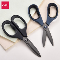 Deli Scissors Students Handmade Paper Cutting Knife Convenient Stainless Steel Art Design No Point Safety Large Medium Small Scissors Home Kitchen Tailor Multifunctional Scissors Students Hand Scissors