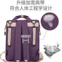 Treasure mother with va going out bag mommy bag big capacity mother and baby outside multifunction folding bed backpack double shoulder pangs