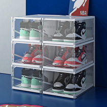 Shoe rack household door simple multi-layer narrow indoor good-looking economical pull transparent shoe box storage shoe cabinet