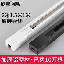 European winning spot light led track light track strip two meters rail two-wire two-wire three-wire 1 m 1 5 m 2 M connector