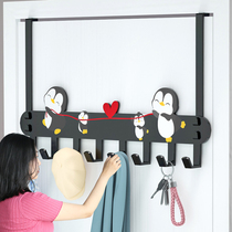 Door rear adhesive hook hanger-free door adhesive hook hanging clothes artifact Wall Wall bedroom door back storage rack