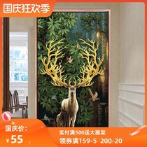 Digital oil color painting diy hand-painted simple living room Nordic ins Wind deer self-filling oil painting filled decorative painting