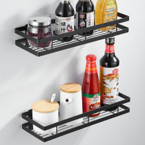 Kitchen storage rack seasoning rack non-perforated wall-mounted seasoning products rack household oil and salt sauce vinegar storage rack