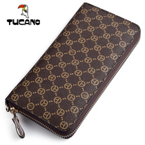 Woodpecker mens wallet mens long new mens zipper wallet Korean version of wallet handbag clutch