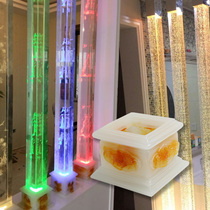 Crystal column Bubble column Carved column Imitation jade base Glass column Partition entrance base 2 sets