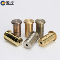 Pure copper bolt dust protector security door concealed concealed type dust cover imitation sand plus thick fixed sleeves primary and secondary insertion