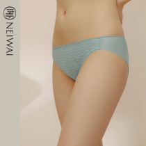 NEWAI INSIDE AND OUTSIDE LACE CLEAR Low Waist Lady Briefs Soft smooth and comfortable Breathable Crotch 100% cotton lingerie