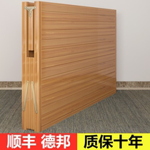 Bamboo bed folding bed single double bed lunch break nap simple bed home reinforced cool bed economy bamboo hard board bed