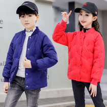 2021 new childrens down liner male and female children thicken small medium and large childrens light down jacket warm top jacket