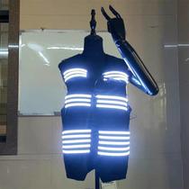 Fashion LED Luminous Suit Waistcoat KTV Nights night club Wine Tavern Bar Event Performance Clothes Stage Props