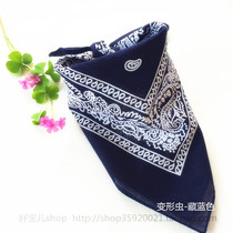 Turban hat mens headscarf hair band pirate headscarf mens headscarf cotton square scarf mens tide street dance riding Outdoor