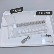 Transparent myopia contact lens box Multi-pair RGP rigid corneal shaping storage companion portable contact lens box double