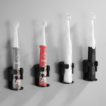 Electric wall-mounted perforated toothbrush holder hanging wall-style placement suction wall-type shelving toilet dental tool containing shelf