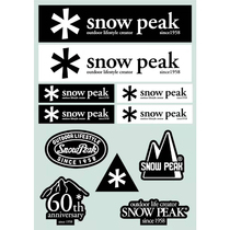 Player equipment Camping stickers Japan SnowPeak Snow Peak 60th anniversary