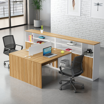 Staff office table and chair combination Financial Table Office table card holder 4 6 person screen office furniture