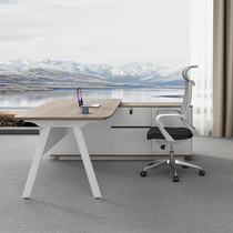 Hypotenuse Baking Varnish Boss Table Office Desk Brief Modern Office Furniture Supervisor Large Bandae Single Table And Chairs Manager Table