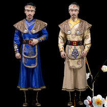 Mongolian costume male dance performance costume middle-aged Inner Mongolia modern costume Hongyan costume minority performance costume