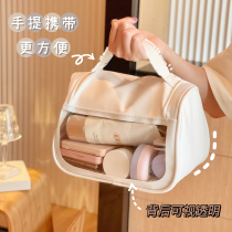 ins wind simple large capacity waterproof cosmetic bag Portable womens travel cosmetics storage bag transparent wash bag