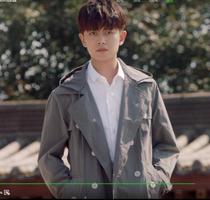 Lifetime Zhou Shengchen Ren Jialun the same autumn new windbreaker mens loose medium and long tide coat coat