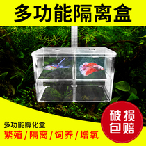 Fish tank isolation box Guppies white spot disease quarantine box acrylic breeding box spawning room extra small size