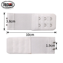 New 3-row 2-buckle bra lengthened buckle underwear extended back button elastic connection with size two-row buckle 3