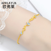 OFlaherty gold bracelet An antler has you full gold 999 pure gold bracelet Tanabata Valentines Day gift to girlfriend