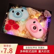 Douyin same Pig Bubble Machine children blow bubble camera Net Red Pig Pig Bubble Machine automatic toy