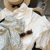 2021 new Gaoding light luxury womens clothing port wind retro chic sweet summer dress two-piece suit floral skirt