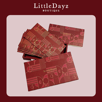 Littledayz New Year Hard gift bag ins Wind Red Seal press money Year of the Ox limited with greeting card