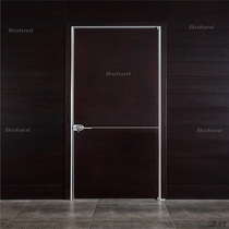 Boloni solid wood composite door (including door cover) black party local service) Changchun Red Star