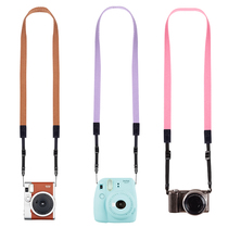 Applicable Fuji shooting standing camera braces Shoulder Strap Hanging neck Hanging Rope Pure Color Minimalist Art Van Childrens Camera Rope Clapping Standout Accessories Digital Micro single-single machine with narrow section
