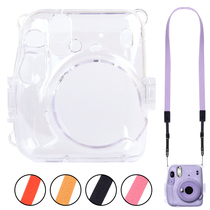 Philatelic protective cover mini11 camera case 7C7S 8 9 25 90 transparent crystal shell non-soft silicone sleeve dustproof all-inclusive Protective case cute camera bag crossbody special accessories