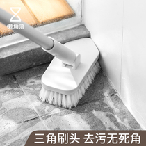 Lazy corner long handle cleaning floor brush retractable rod tile cleaning broom toilet scrub brush 66411